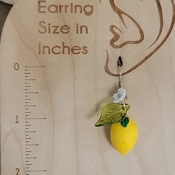 LEMON DROP EARRINGS - Picture 4 of 5